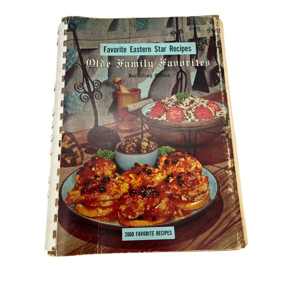 1965 Favorite Eastern Star Recipes Olde Family Favorites Cookbook, 2000 Recipes - Picture 1 of 10